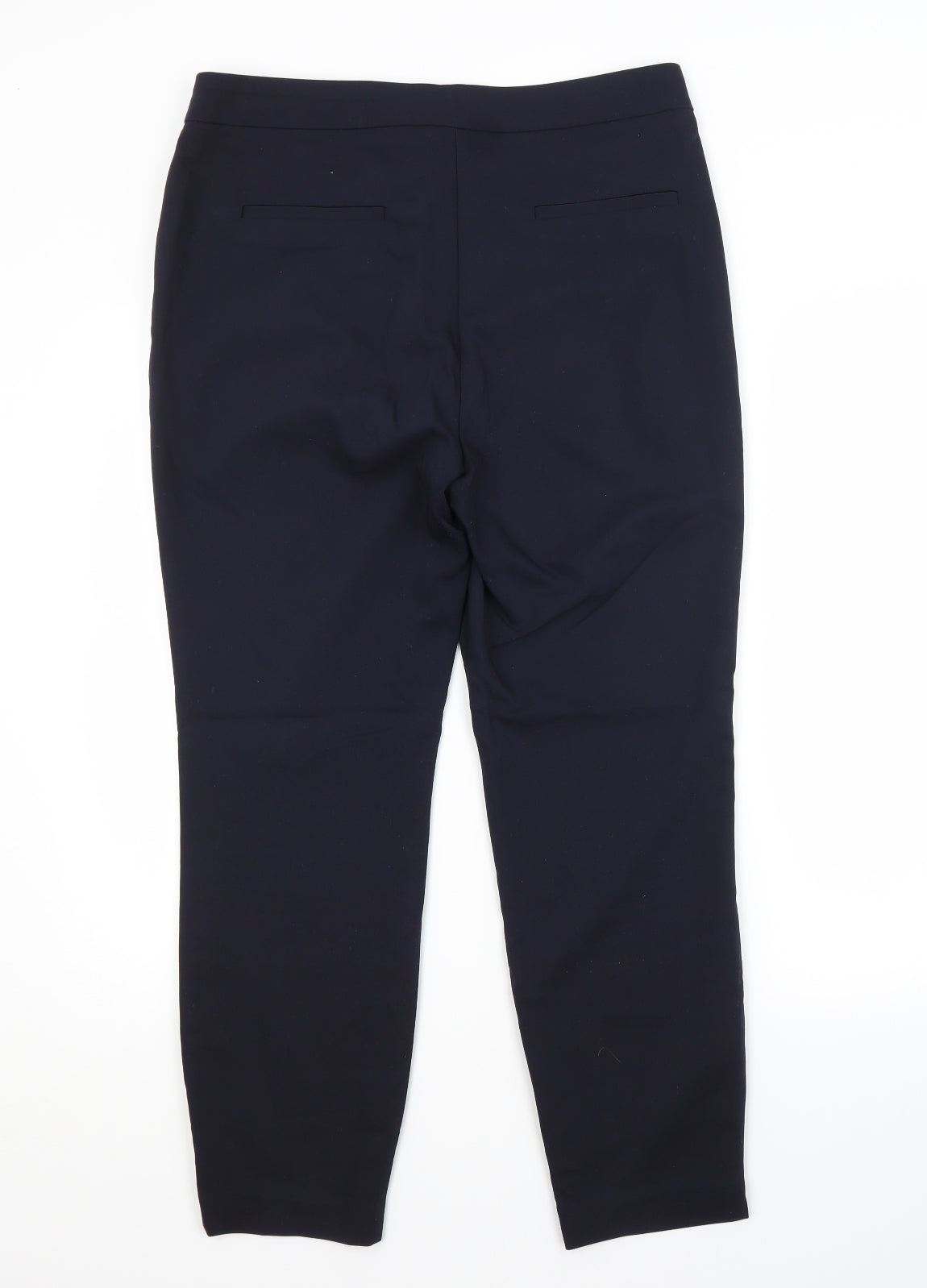 Papaya Womens Blue  Polyester Trousers  Size 14 L26 in Regular