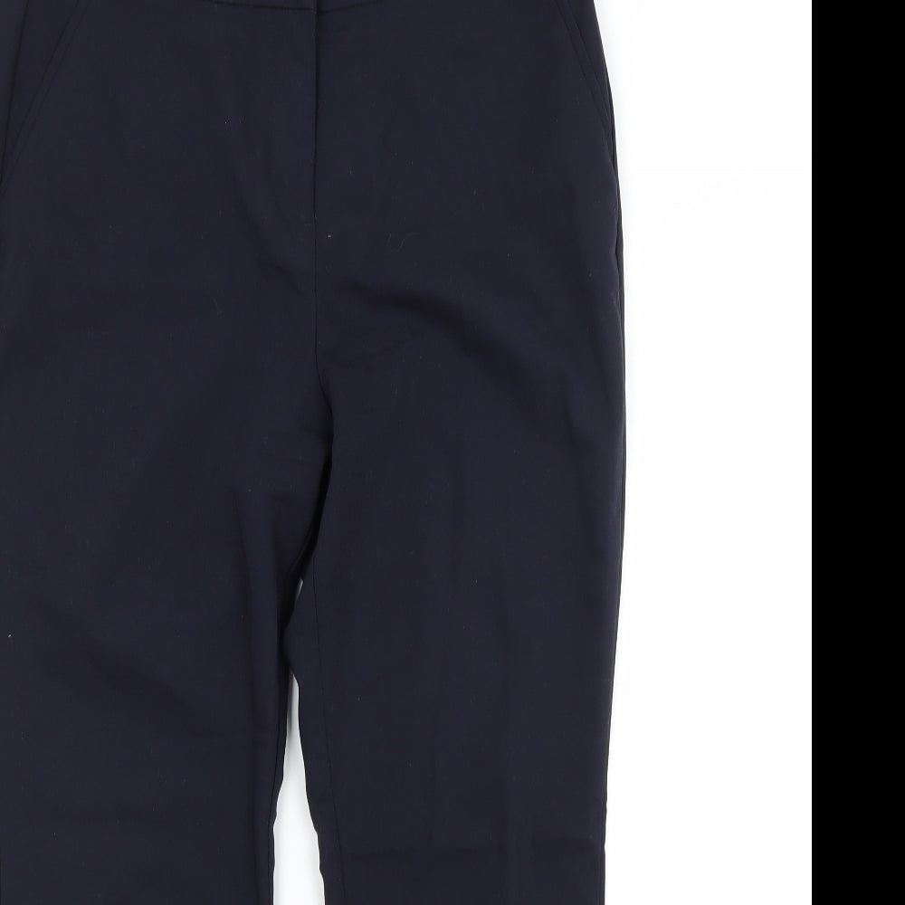 Papaya Womens Blue  Polyester Trousers  Size 14 L26 in Regular