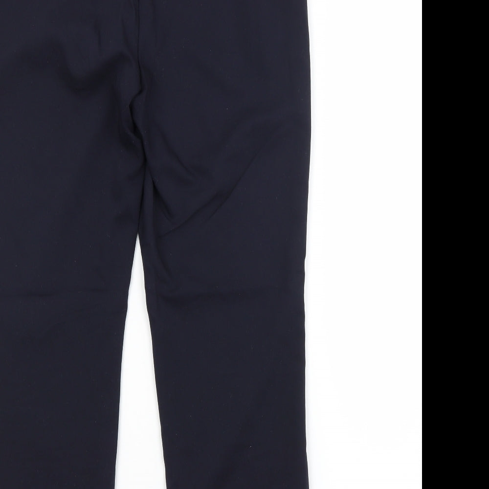 Papaya Womens Blue  Polyester Trousers  Size 14 L26 in Regular