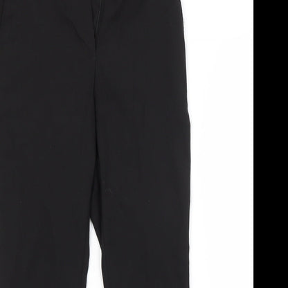 Next Womens Black  Polyester Trousers  Size 10 L26 in Regular