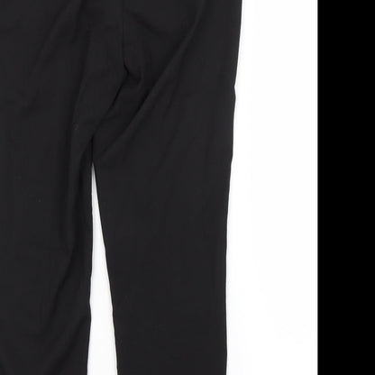 Next Womens Black  Polyester Trousers  Size 10 L26 in Regular