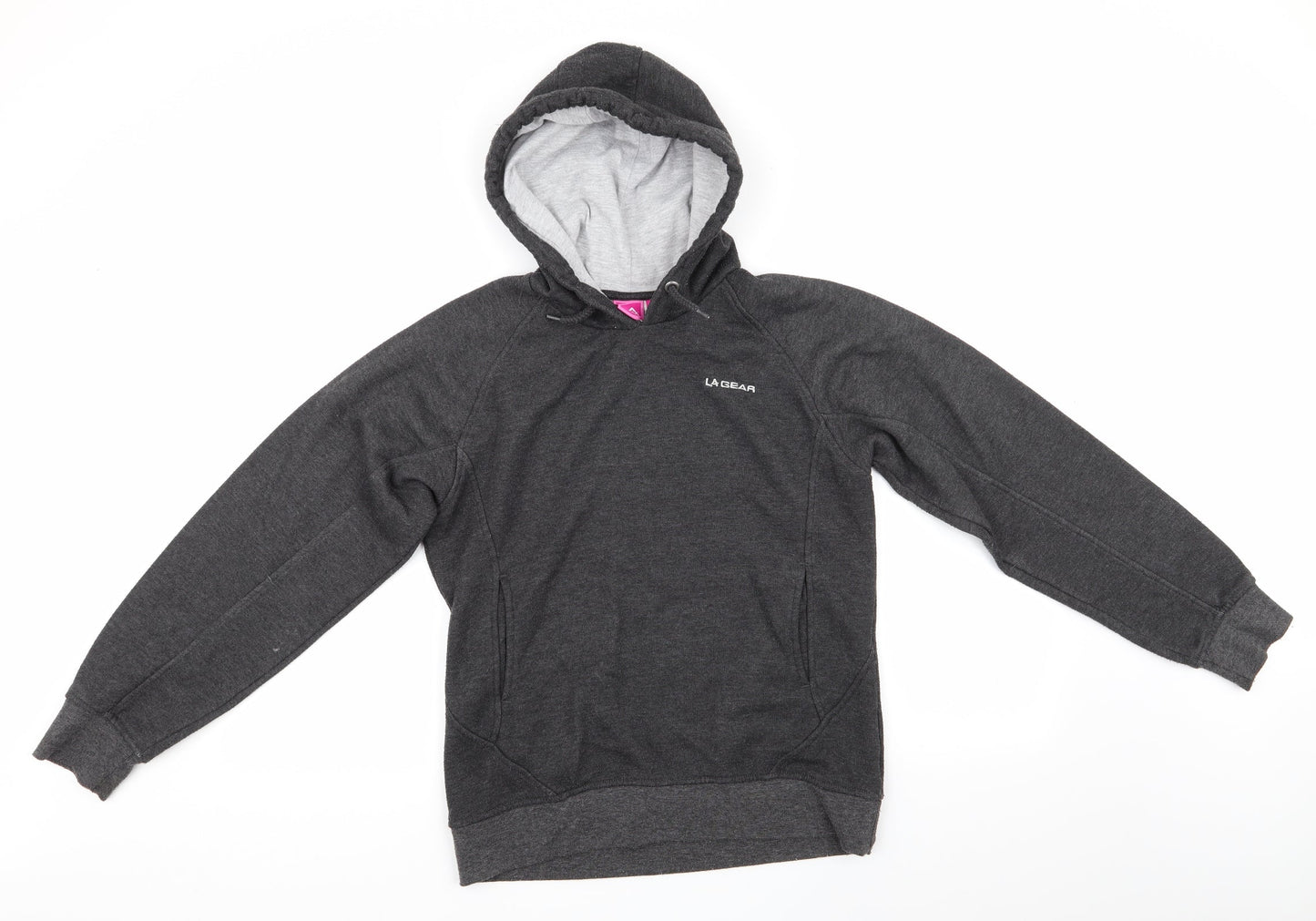 LA Gear Womens Grey  Polyester Pullover Hoodie Size 8
