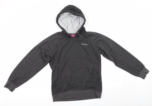 LA Gear Womens Grey  Polyester Pullover Hoodie Size 8