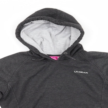 LA Gear Womens Grey  Polyester Pullover Hoodie Size 8