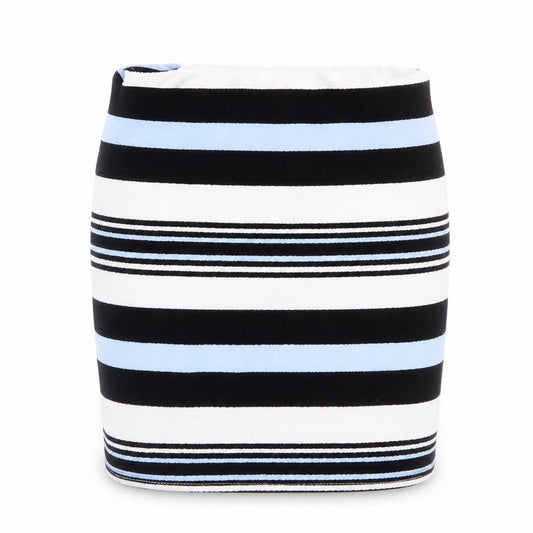 915 Generation Girls  Striped Polyester A-Line Skirt Size 10-11 Years  Regular  - Black Pale Blue White Strips
