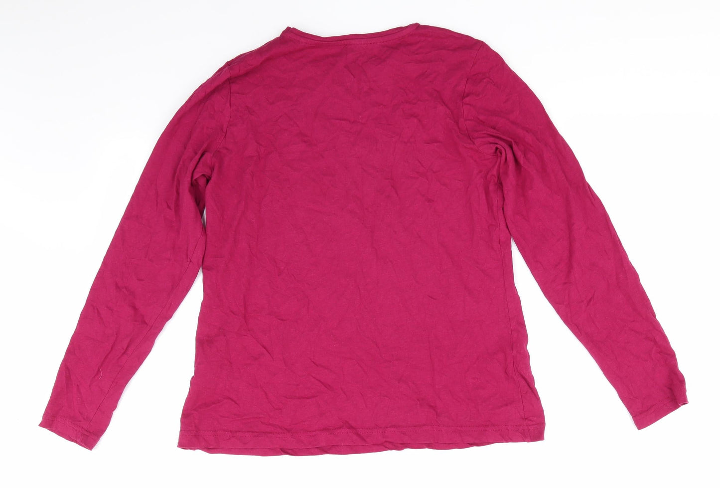 Hogwarts Womens Red Solid Cotton  Pyjama Top Size 8   - Hogwarts Claret Red