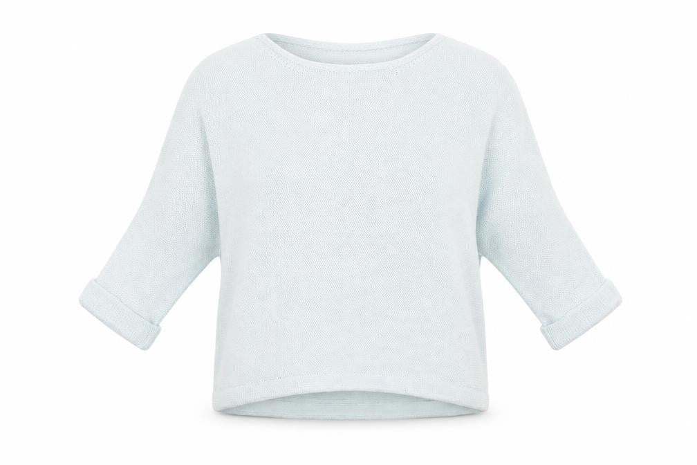 H&M Womens Blue Crew Neck  Acrylic Pullover Jumper Size 6   - Pale Blue