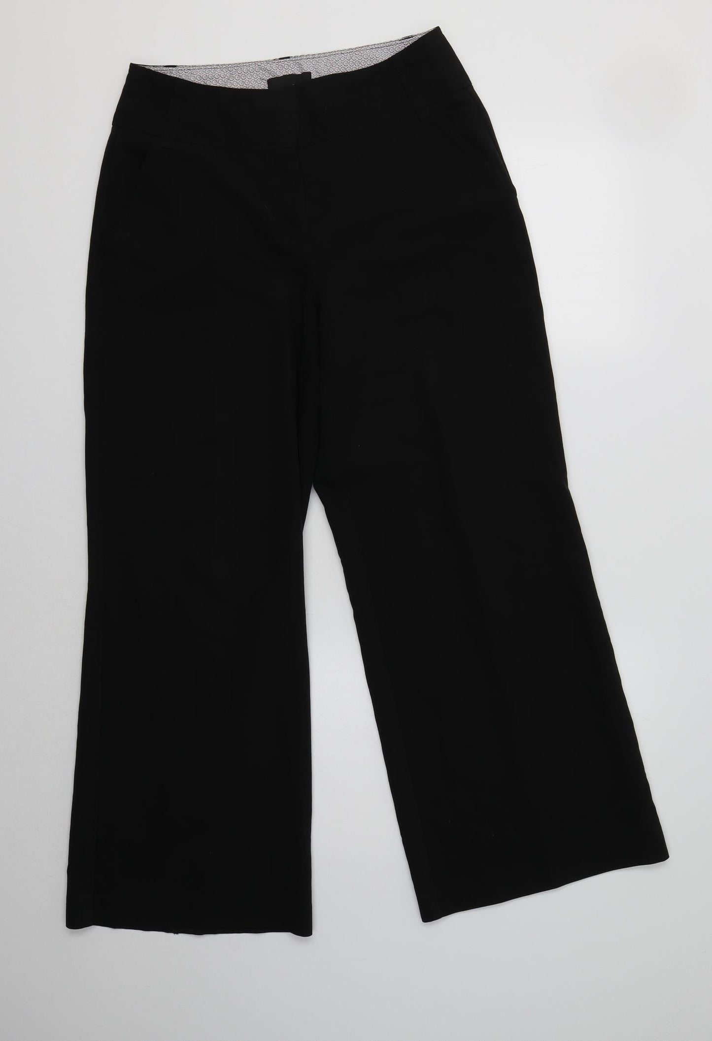 NEXT Womens Black  Polyester Dress Pants Trousers Size 10 L29 in Regular