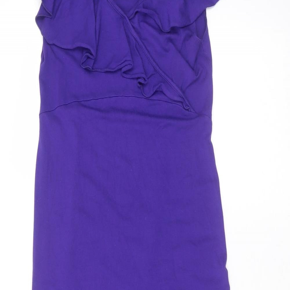 Red Herring Womens Purple  Viscose A-Line  Size 8