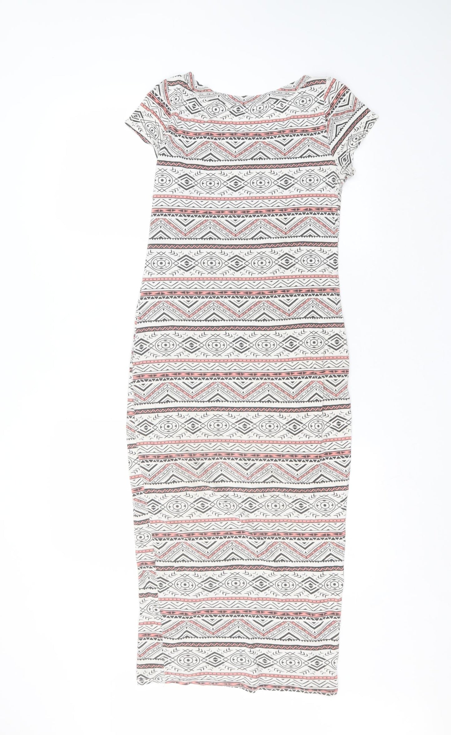 Select Womens White  Viscose T-Shirt Dress  Size 8