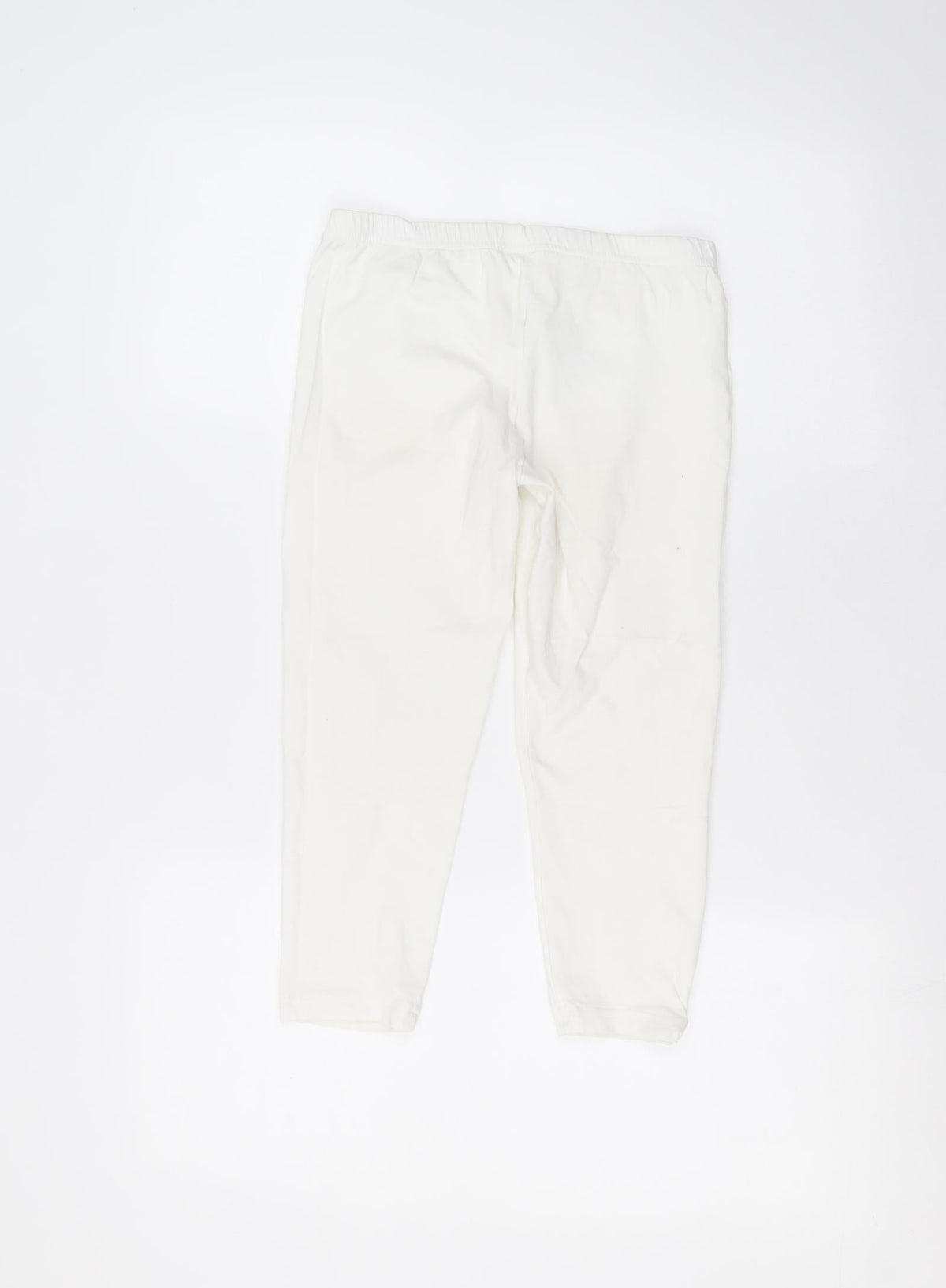 New Look Womens White  Cotton Sweatpants Trousers Size 8  Regular