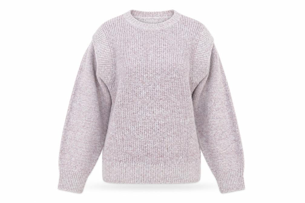 Matalan Womens Purple Round Neck  Acrylic Pullover Jumper Size L