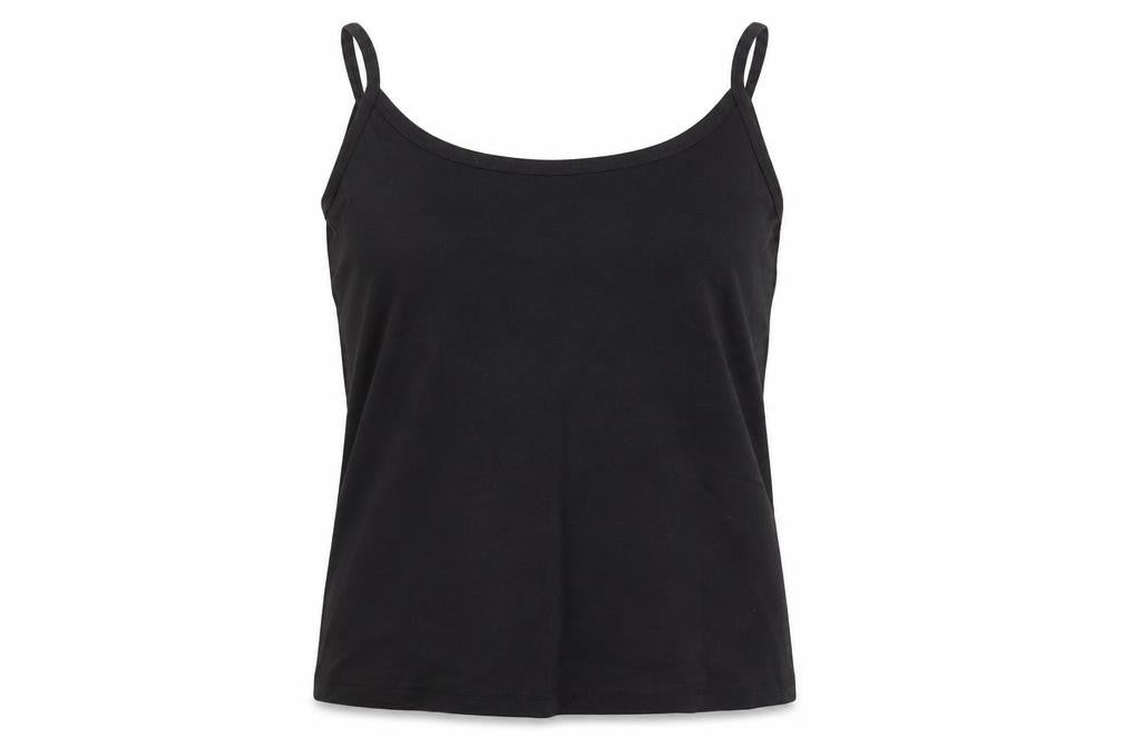 glamourosa Womens Black  Cotton Basic T-Shirt Size 18 Round Neck