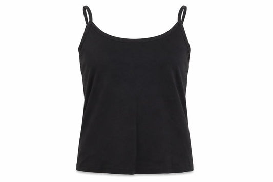 glamourosa Womens Black  Cotton Basic T-Shirt Size 18 Round Neck