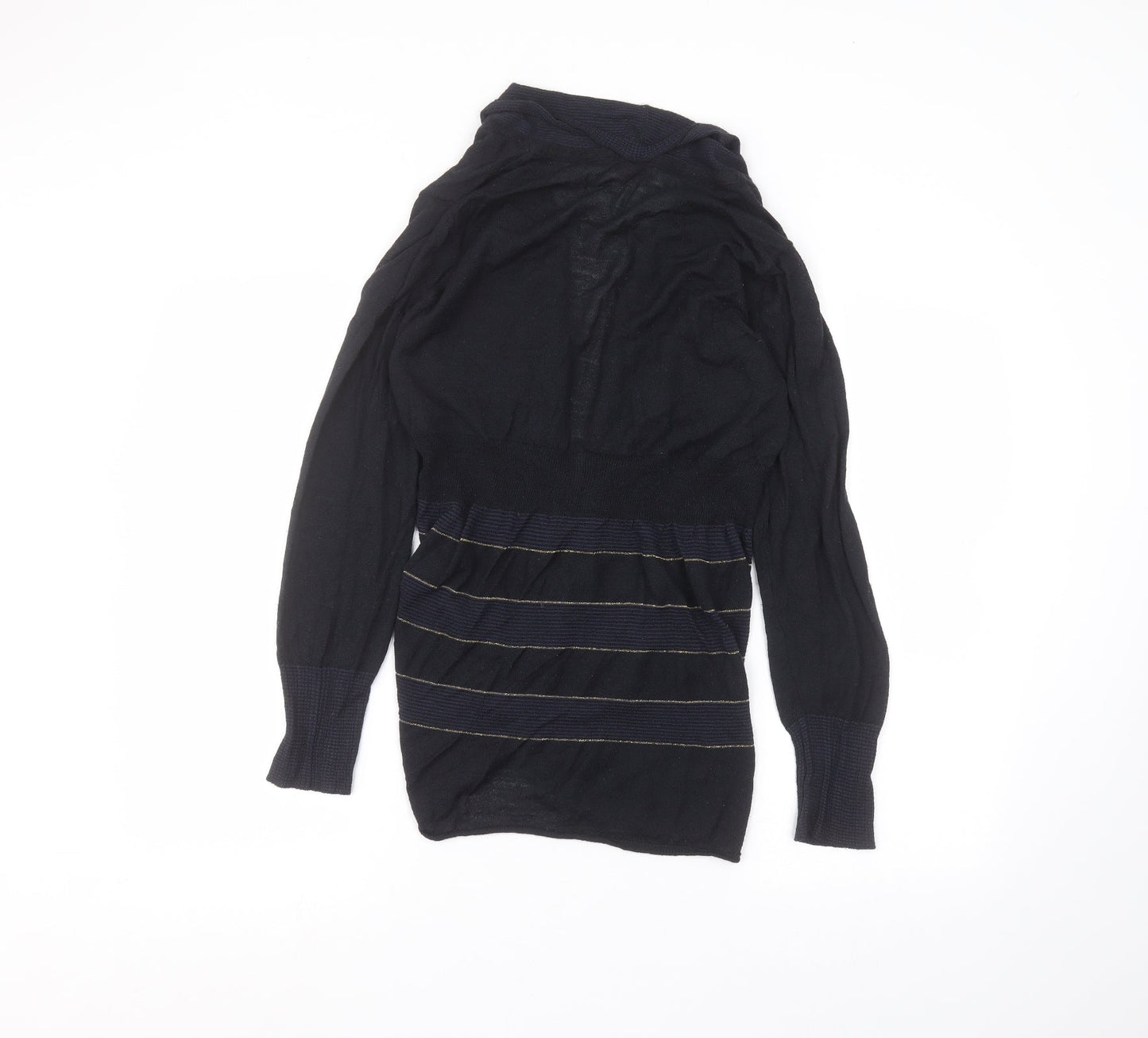 Per Una Womens Blue V-Neck  Acrylic Cardigan Jumper Size 12