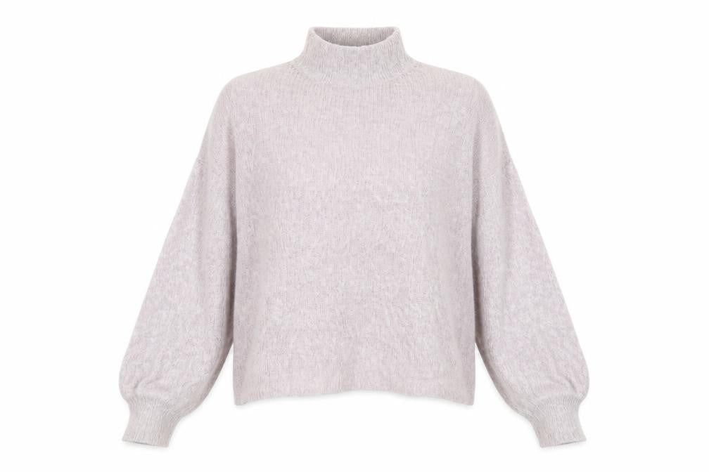 Warehouse Womens Purple Round Neck  Acrylic Pullover Jumper Size L