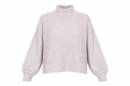 Warehouse Womens Purple Round Neck  Acrylic Pullover Jumper Size L