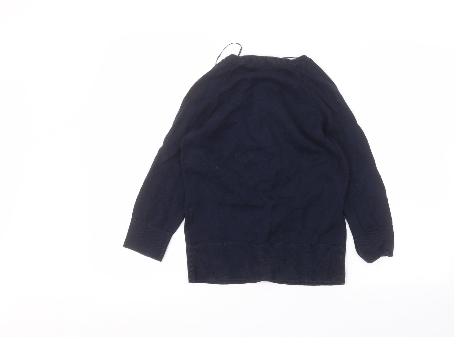 Debinhams Womens Blue Round Neck  Cotton Cardigan Jumper Size 10