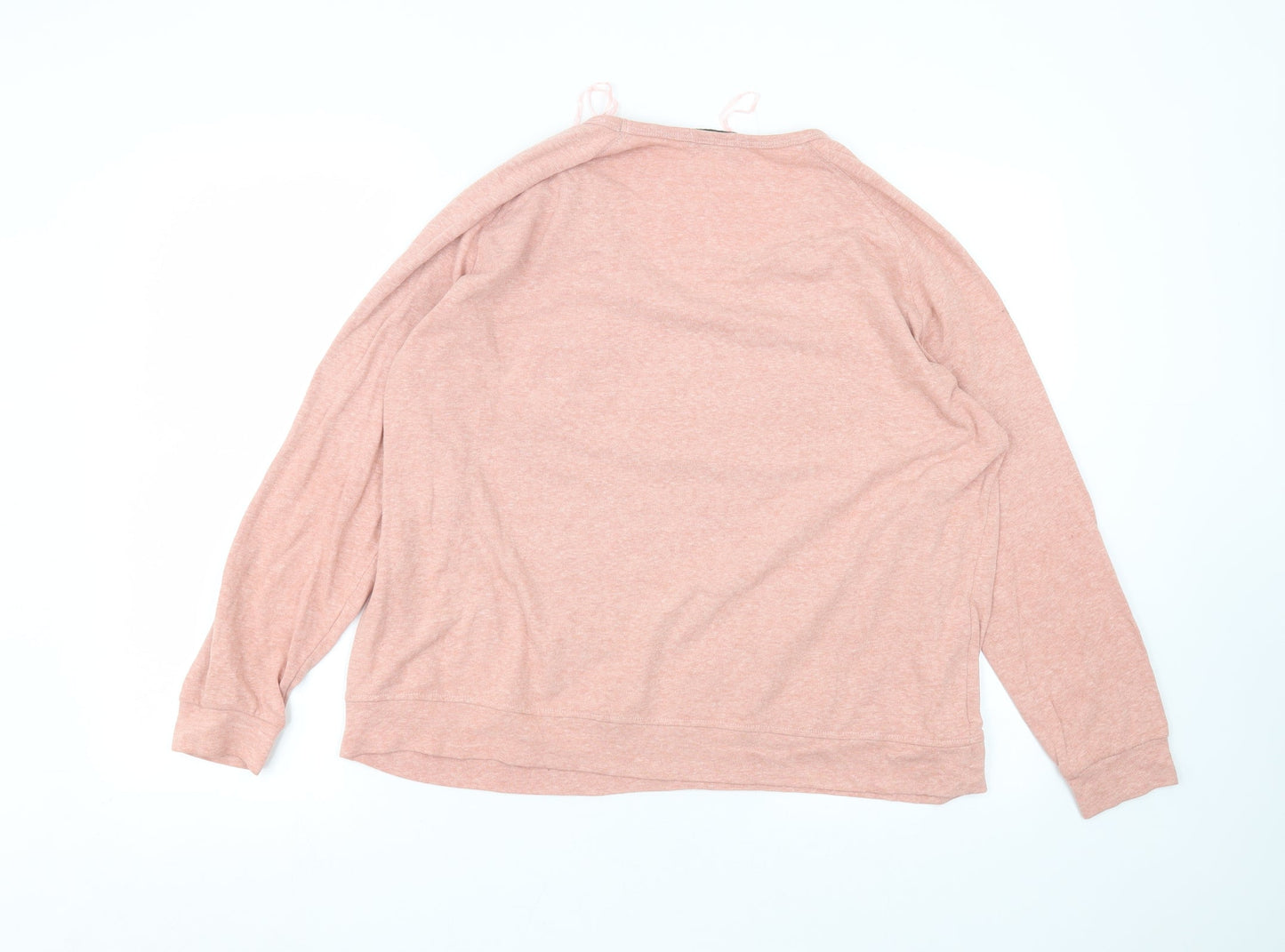 Matalan Womens Pink Round Neck  Polyester Pullover Jumper Size L