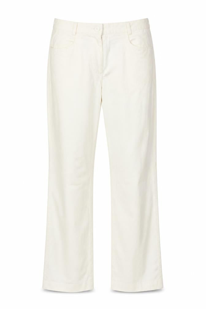 SAVIDA Womens Yellow  Cotton Trousers  Size 12 L31 in Regular
