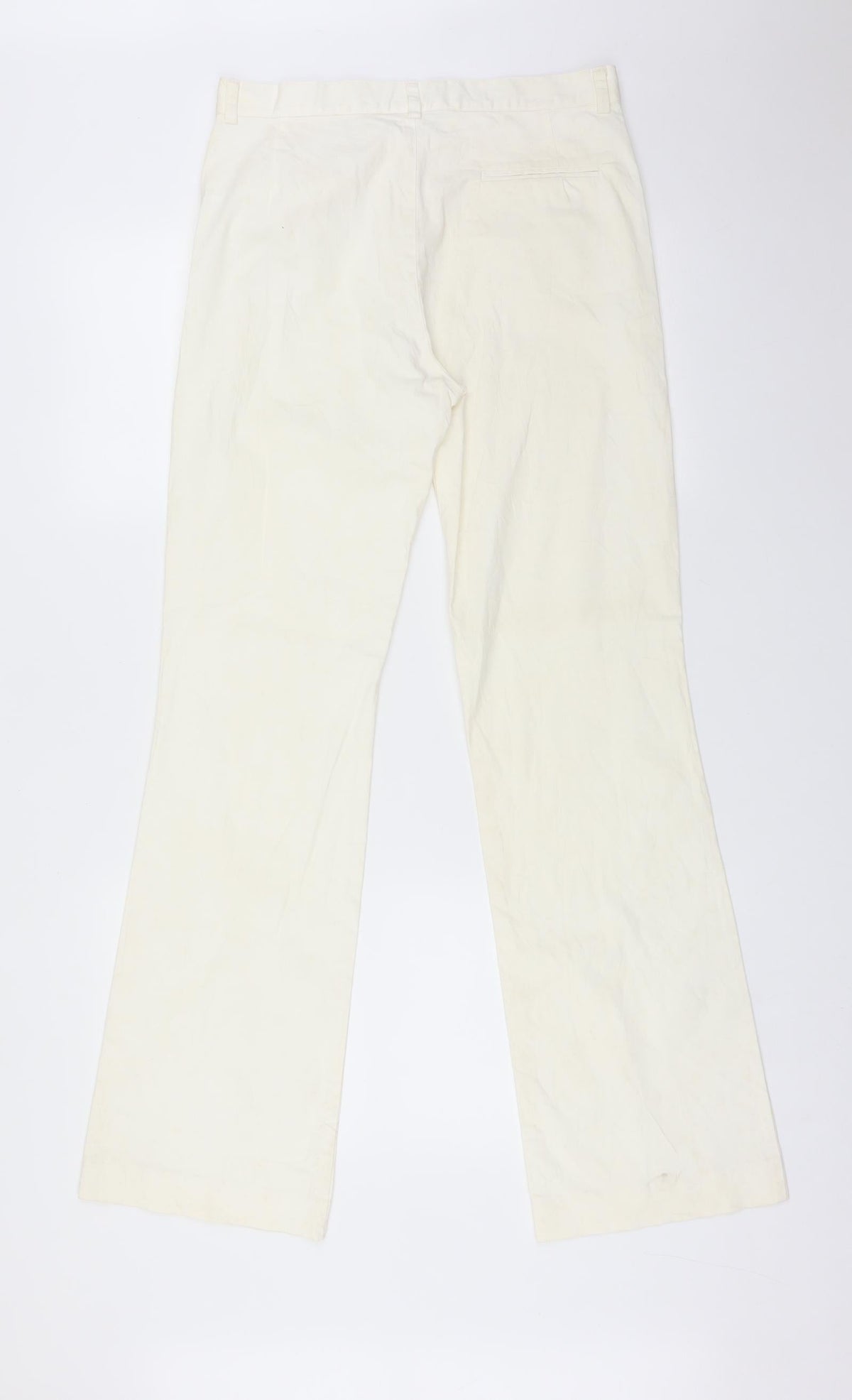 SAVIDA Womens Yellow  Cotton Trousers  Size 12 L31 in Regular