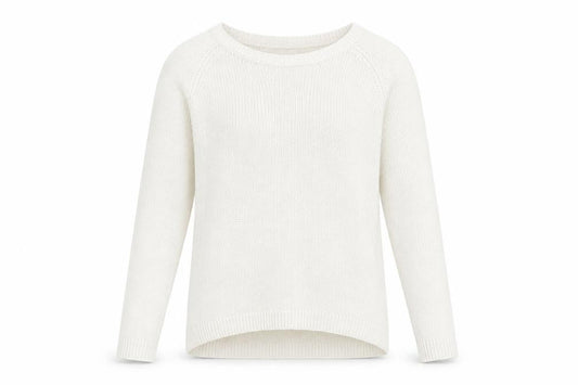 H&M Mens White  Acrylic Pullover Sweatshirt Size S