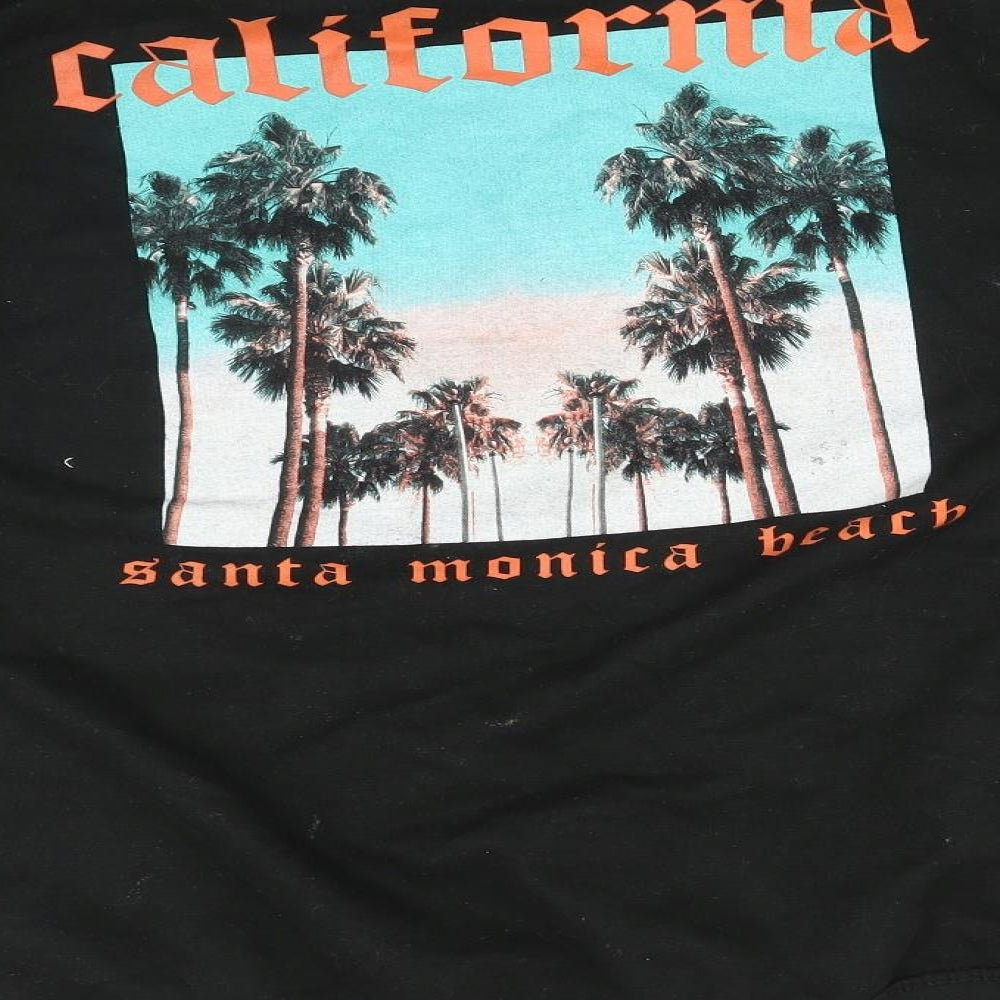 Uneek Mens Black  Cotton Pullover Sweatshirt Size L   - CALIFORNIA