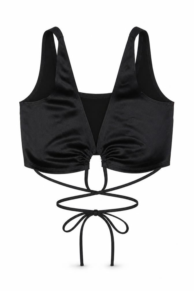 Flounce Womens Black   Basic T-Shirt Size 6