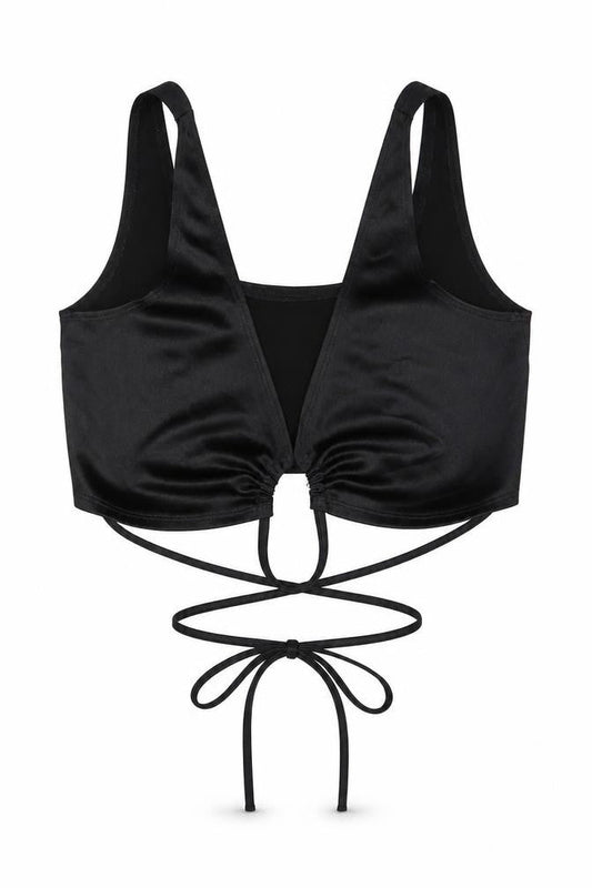 Flounce Womens Black   Basic T-Shirt Size 6