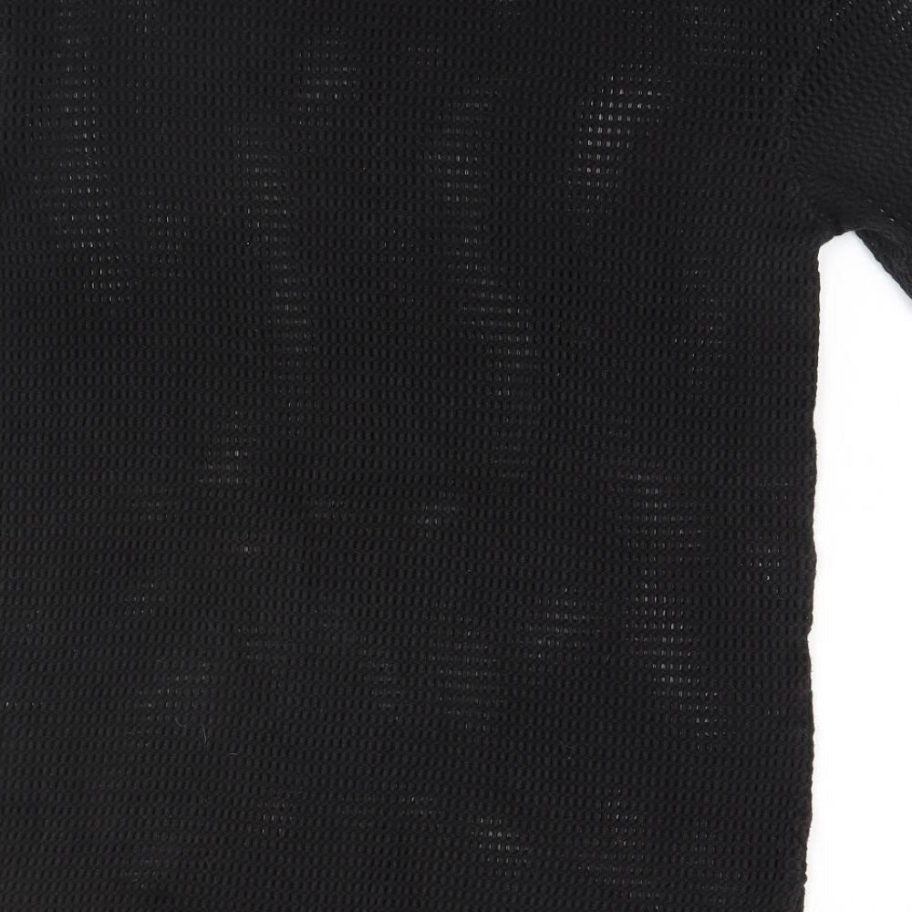 Bershka Womens Black   Basic T-Shirt Size M Round Neck