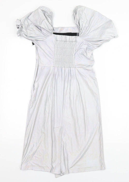 JARH MARC Womens Silver  Polyester A-Line  Size M