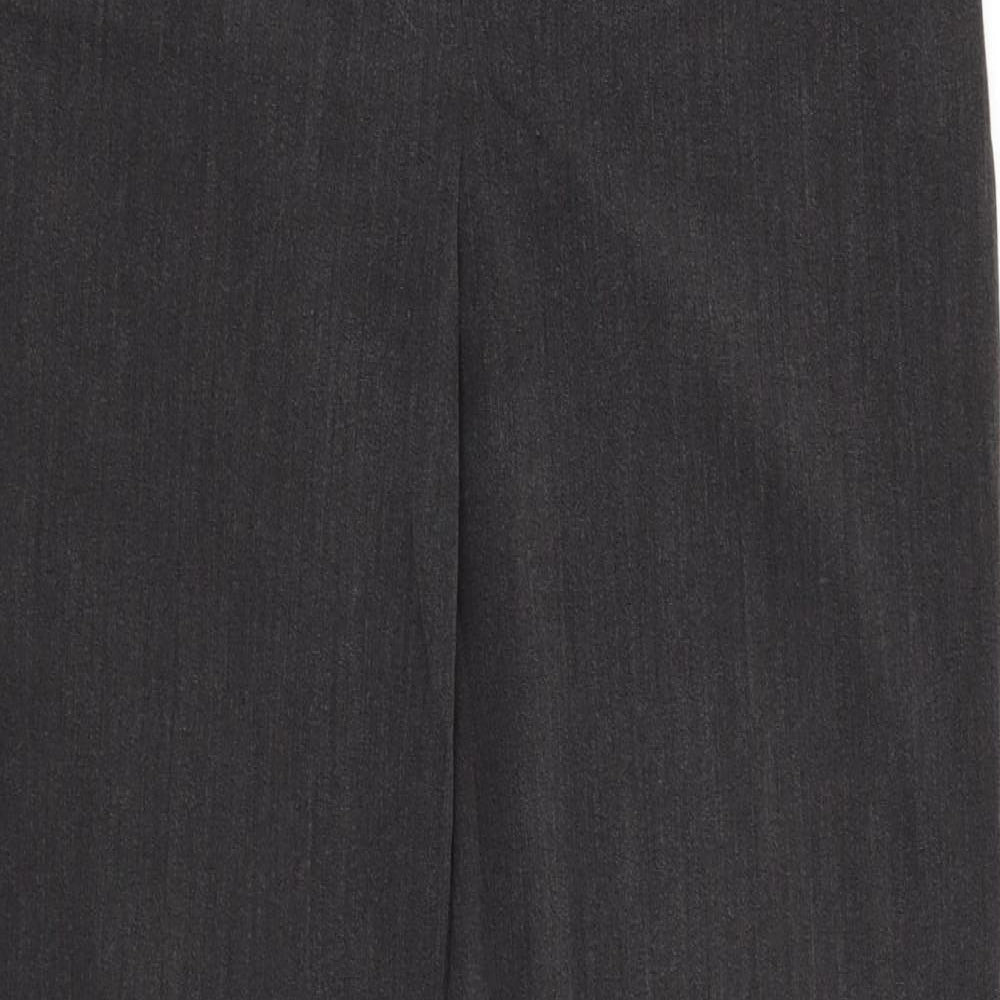 Collection Womens Grey  Polyester Dress Pants Trousers Size 14 L31 in Regular