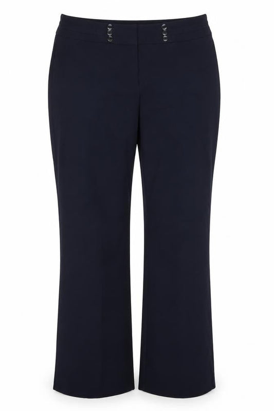Collection Womens Blue  Polyester Dress Pants Trousers Size 14 L30 in Regular