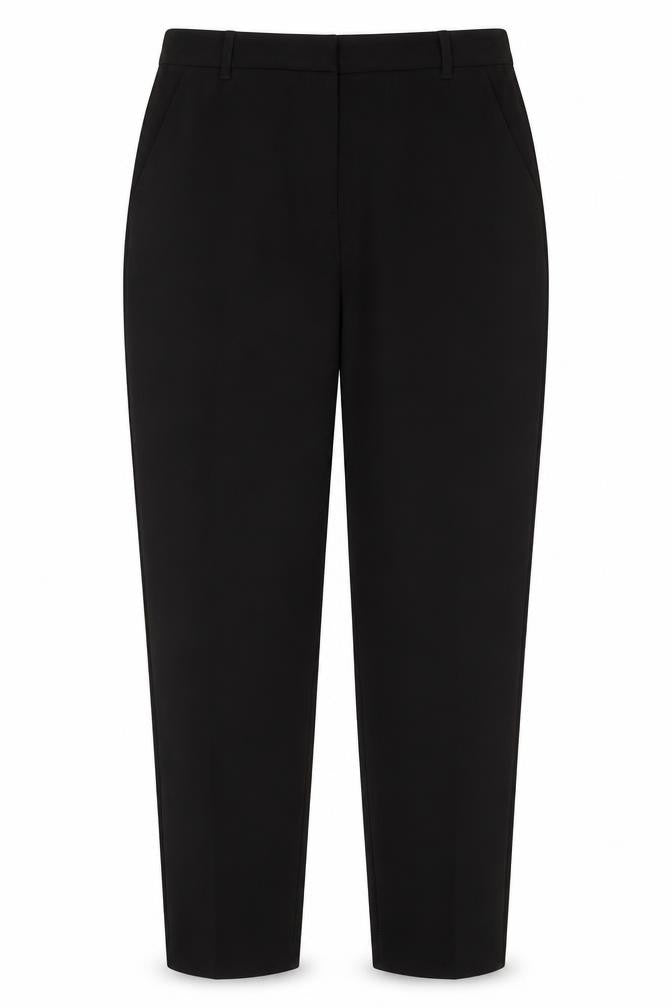 Preworn Womens Black  Polyester Dress Pants Trousers Size 10 L25.5 in Regular