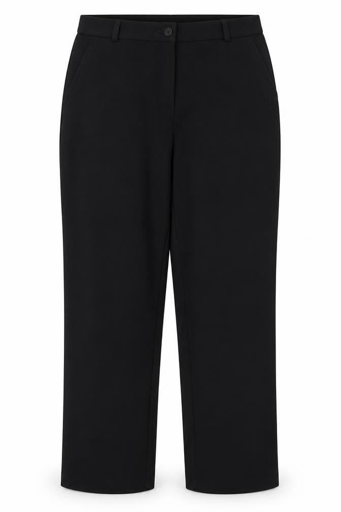Marks & Spencer Womens Black  Polyester Dress Pants Trousers Size 12 L28.5 in Regular