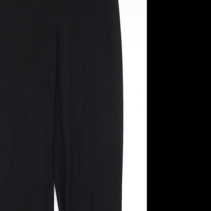 Tu Womens Black  Polyester Trousers  Size 10 L20 in Regular