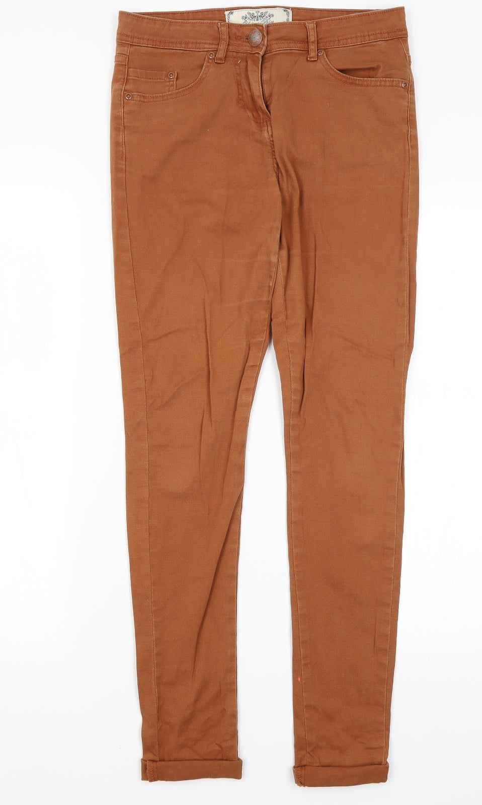 Urban Bliss Womens Brown  Cotton Trousers  Size 10 L28 in Regular