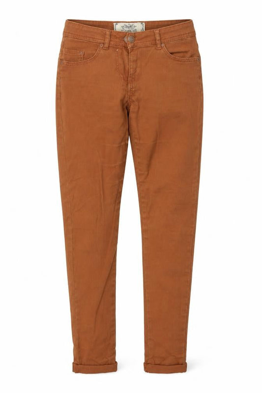 Urban Bliss Womens Brown  Cotton Trousers  Size 10 L28 in Regular
