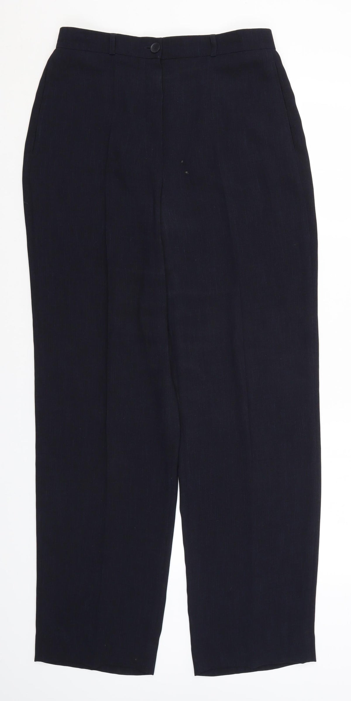 Taifun Womens Blue  Polyester Trousers  Size 14 L31 in Regular