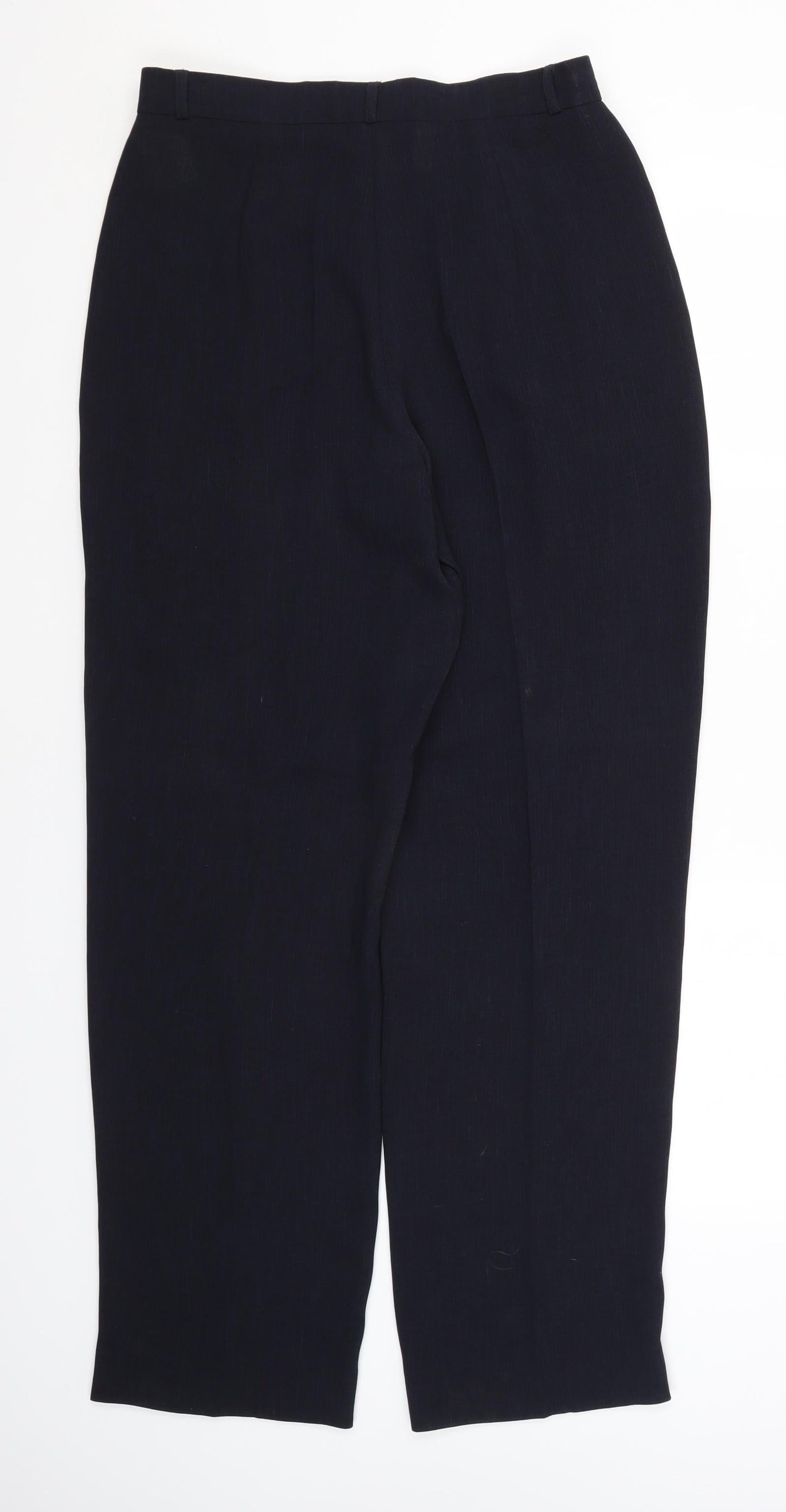 Taifun Womens Blue  Polyester Trousers  Size 14 L31 in Regular
