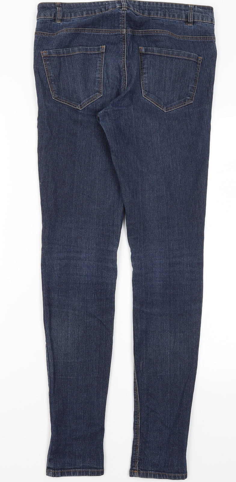 New Look Womens Blue  Cotton Skinny Jeans Size 10 L30.5 in Regular