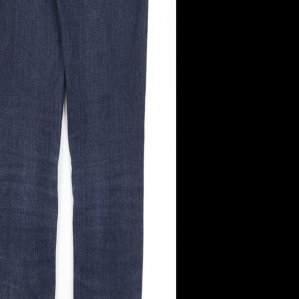 New Look Womens Blue  Cotton Skinny Jeans Size 10 L30.5 in Regular