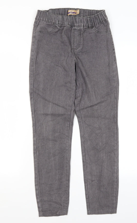 Janina Womens Grey  Cotton Skinny Jeans Size 8 L27 in Regular