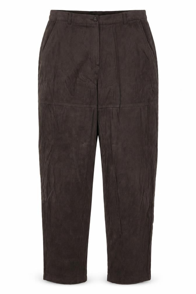 Preworn Womens Brown  Viscose Trousers  Size 16 L30 in Regular