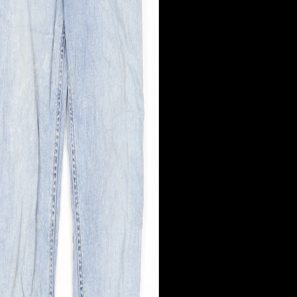 H&M Womens Blue  Cotton Skinny Jeans Size 26 in L30 in Regular