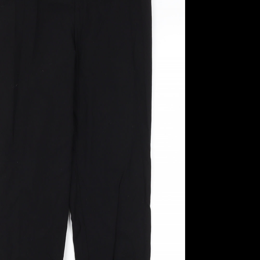 Papaya Womens Black  Polyester Dress Pants Trousers Size 12 L26.5 in Regular