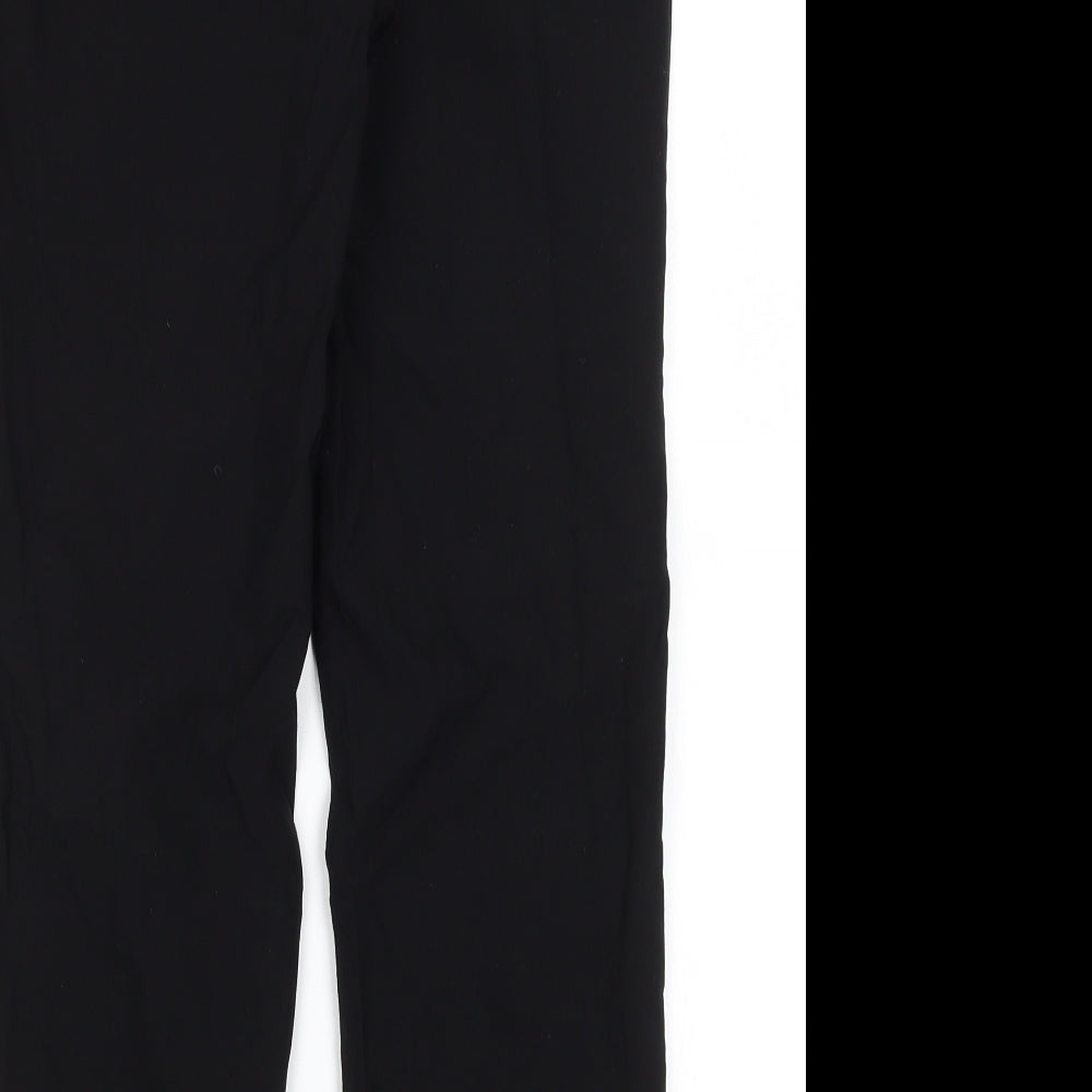 Papaya Womens Black  Polyester Dress Pants Trousers Size 12 L26.5 in Regular