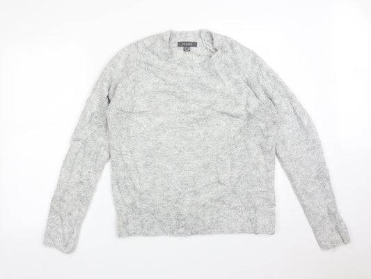 Primark Womens Grey  Acrylic Pullover Sweatshirt Size M