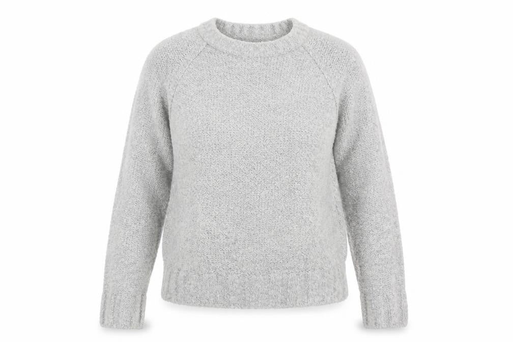 Primark Womens Grey  Acrylic Pullover Sweatshirt Size M