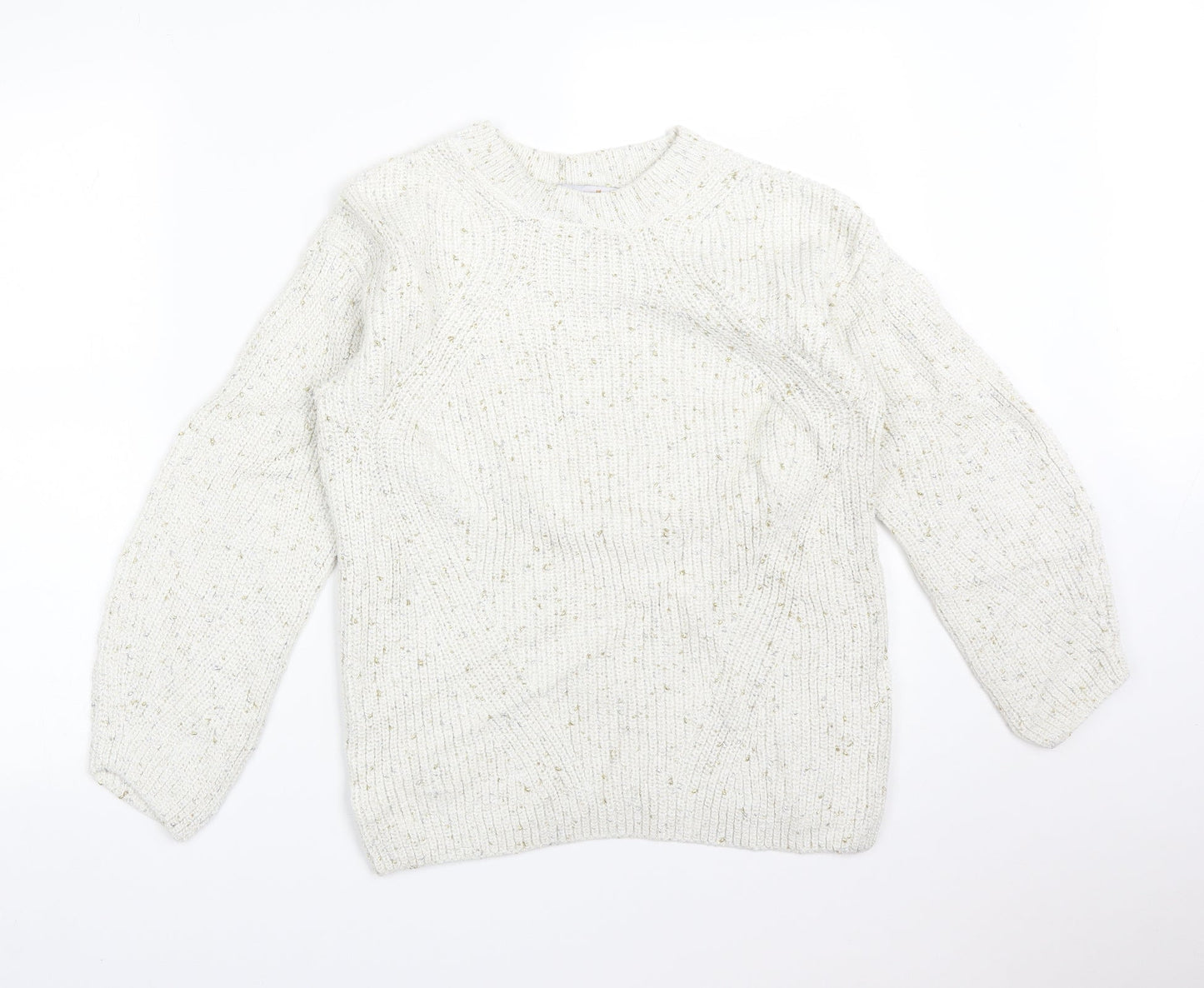 M&S Womens Multicoloured  Acrylic Pullover Sweatshirt Size 8